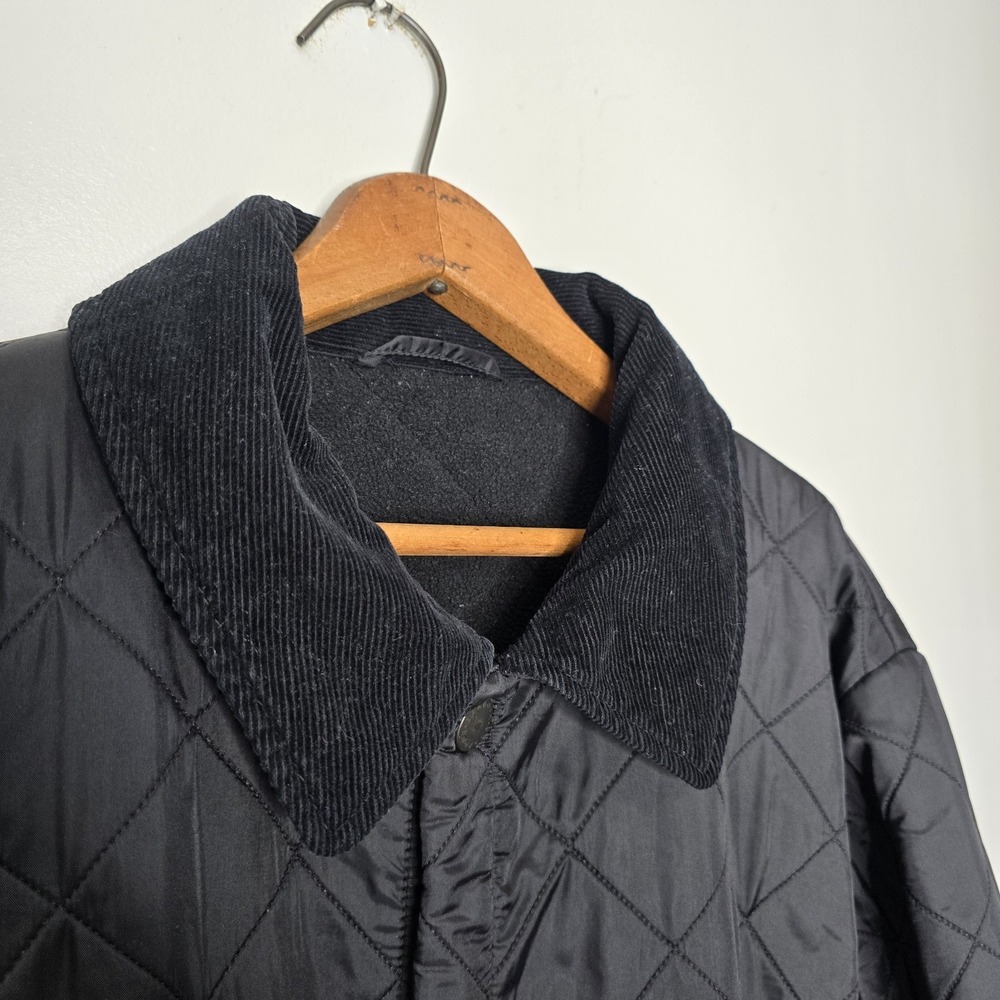 Barbour Black Quilted Liddesdale Jacket Size XL Chore Work Coat Heritage Barn - Picture 13 of 16